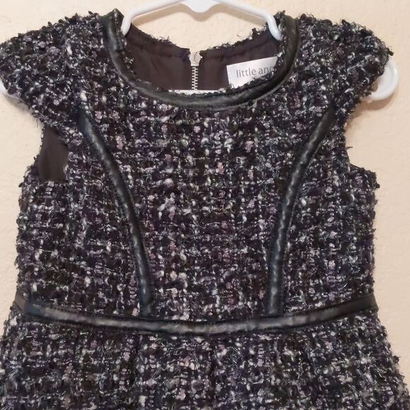 Girl Sparkly Holiday  Dress Black Silver Luxe 2T - Picture 2 of 6